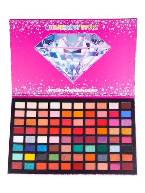 Eyeshadow 80 colors matte+satin Diamonds&Ice